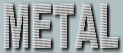 Metalen logo