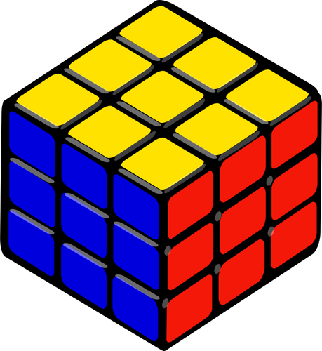 Rubikova kostka Vektor Klipart