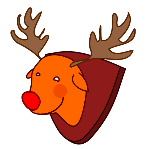 Rudolph Reindeer vektori kuva