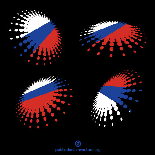 Russische vlag stickers