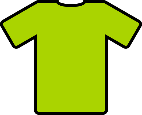 Hijau t-shirt vektor ilustrasi