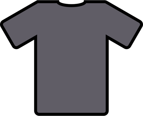 Immagine vettoriale in t-shirt grigio