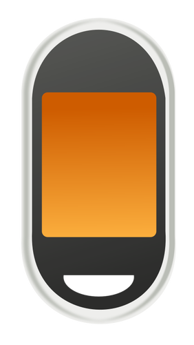 Touch-screen cellphone vector pictogram