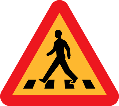 Векторный знак Пешеходный переход