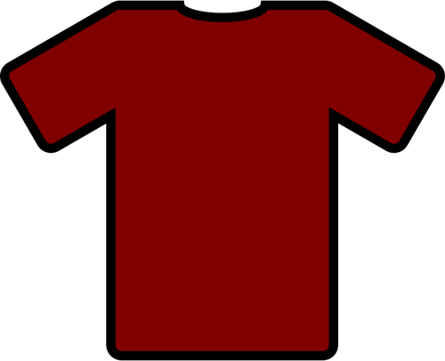 Rode t-shirt vectorafbeeldingen