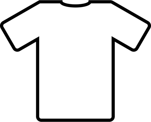 Branco t-shirt vector clip-art