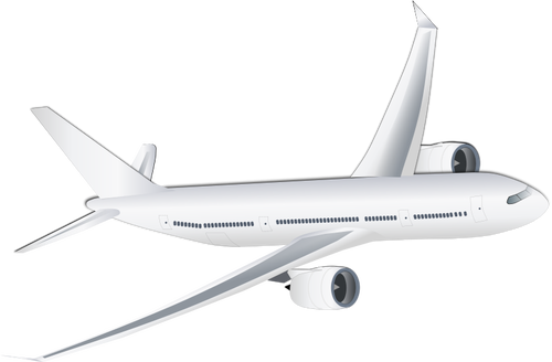 Пассажирский самолет векторное изображение