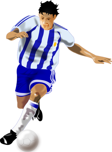 Футбол игрок векторное изображение