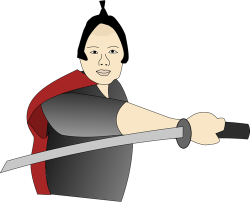 Samurai guy vector image