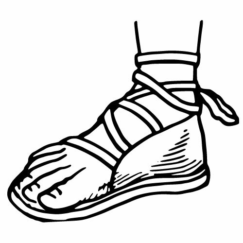 Vetor de sandálias