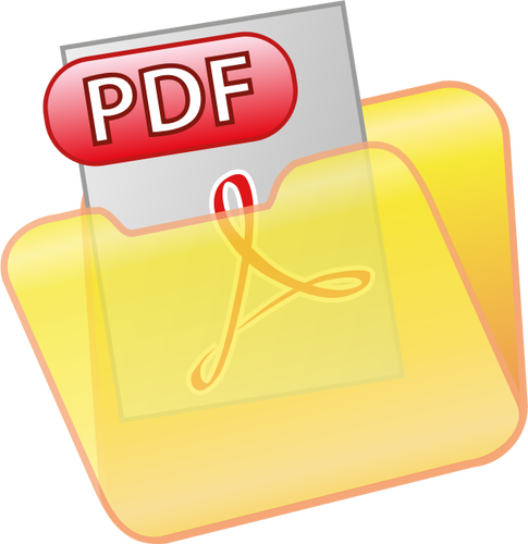 Spara som PDF ikon vektor ClipArt