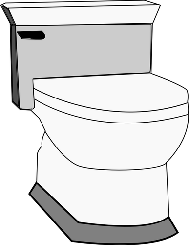 Vektortegning toalett med Urinalkran