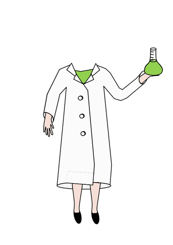 Scientist holding a beaker