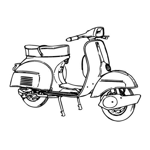 Imagen vectorial de scooter