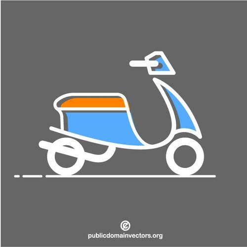 Image clipart moto scooter