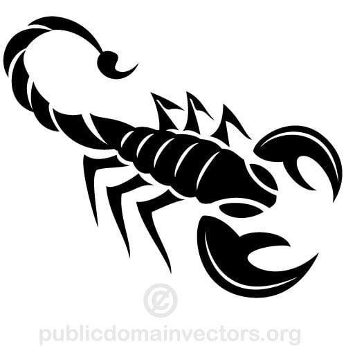 Image clipart vectoriel Scorpion