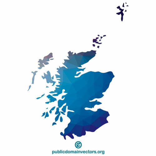 Zarys mapy Szkocji