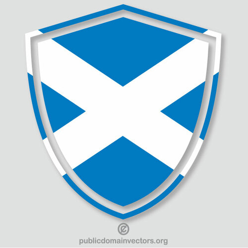 Schottland-Flagge Wappen