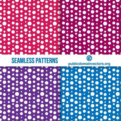 Seamless pattern on colored background