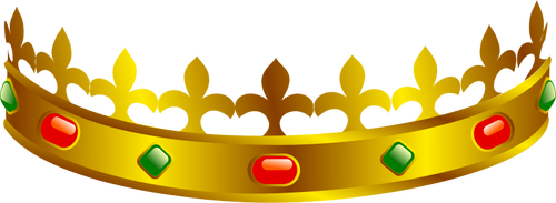 Vektor-ClipArt-Grafik eines Königs Krone