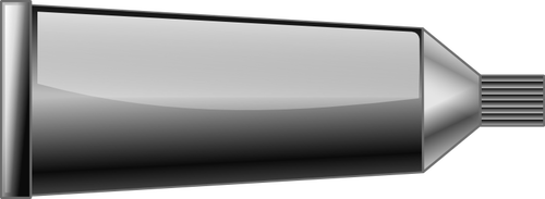 Imagen en escala de grises pintura tubo vectorial