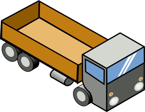Graphiques de vecteur pour le camion cargo