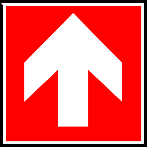 Vektorový obrázek exit směr znak popisek