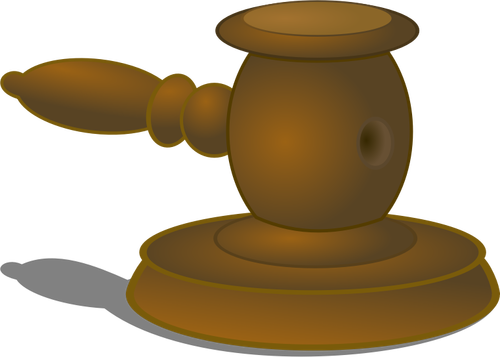 裁判官のハンマーのベクトル図