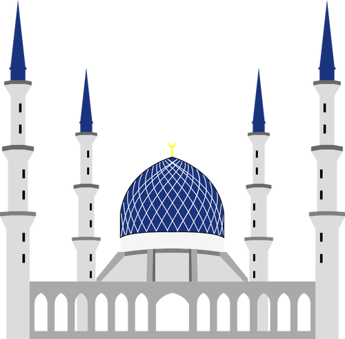 Sulttaani Salahuddin Abdul Aziz Shah moskeija vektori kuva