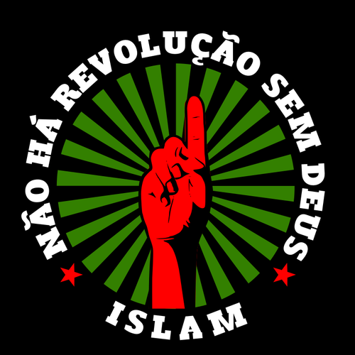 "Neexistuje žádná revoluce bez Boha" plakát vektorový obrázek