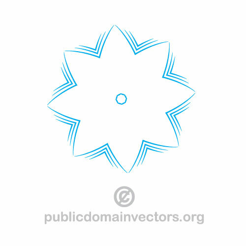 星の形のベクトルのロゴ