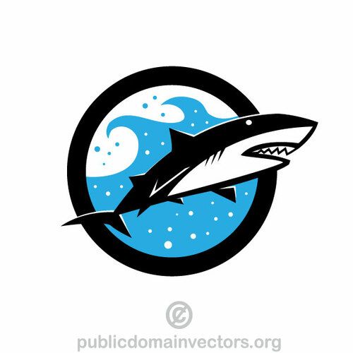 Image clipart vectoriel requin