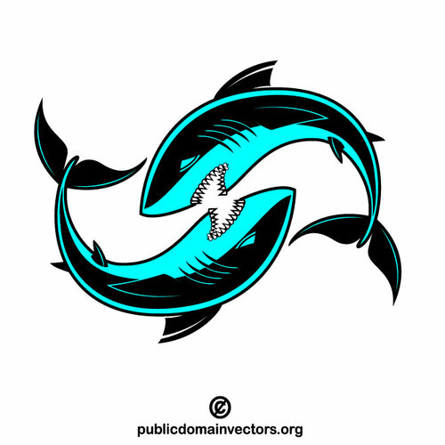 Дизайн логотипа Sharks