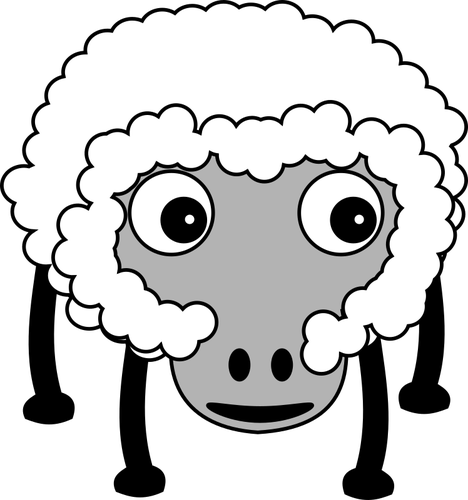 Caricatura de uma ovelha