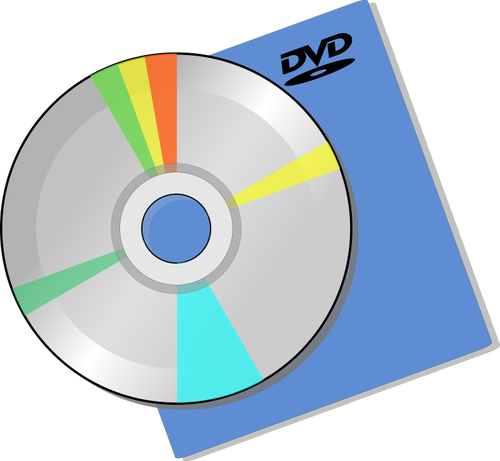 Disque DVD sur une image de la manche