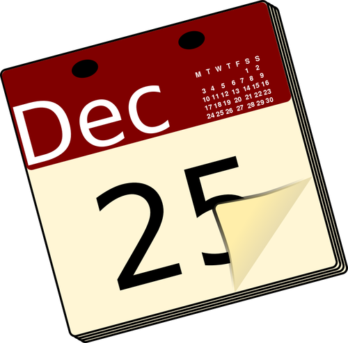 Spirala ikona kalendarz wektor clipart