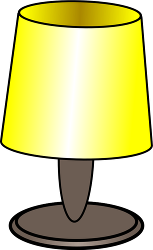 Vektorbild av en gul lampa