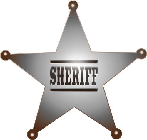 Sheriff-Abzeichen-Vektor-Bild