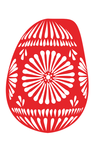 Ilustración vectorial del huevo de Pascua