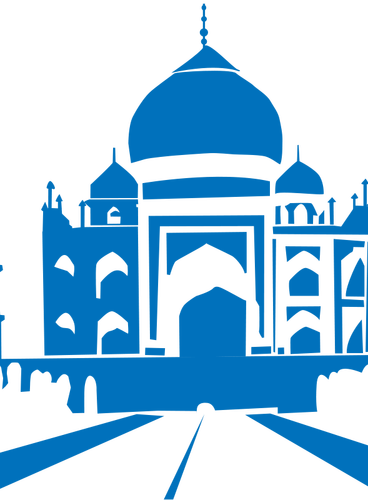 Taj Mahal vektor grafis