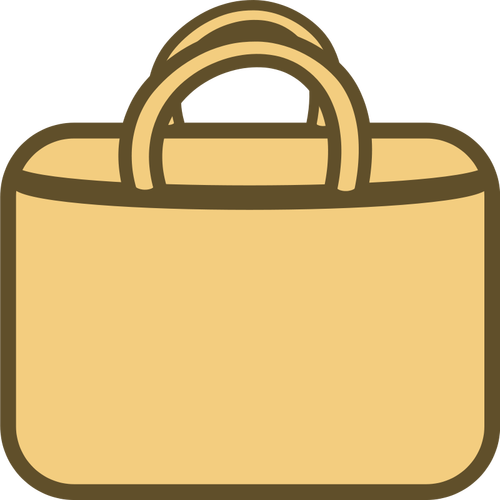 Einfache Einkaufstasche Vektor icon