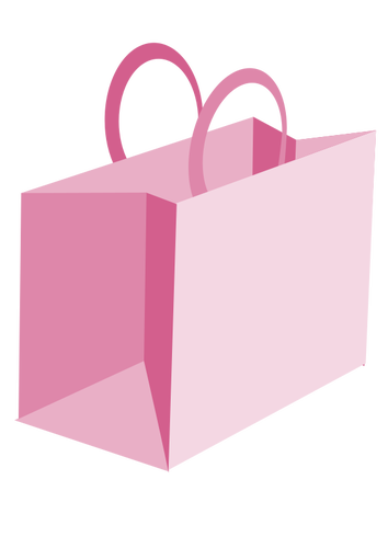 Růžový nákupní taška