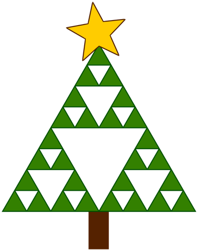几何的圣诞树