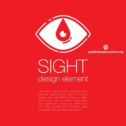 Elemento de design de olho