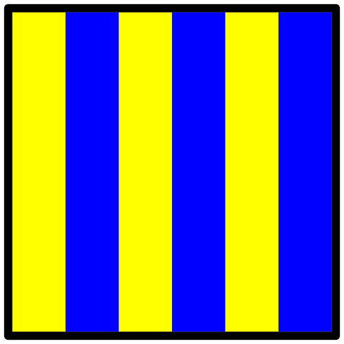 Signální vlajky ve dvou barvách