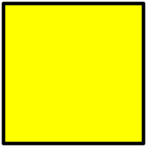 黄色信号标志