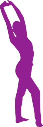 Фиолетовый танцор значок