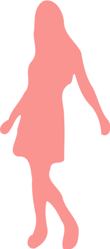 Posiert weibliche silhouette