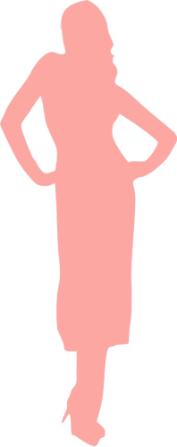 Posing pink lady
