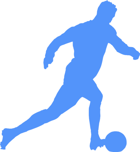 Pemain sepak bola biru